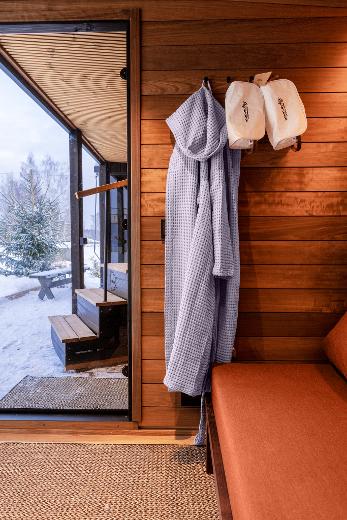 Kirami FinVision® -ensemble canapé Nordic misty peut aussi être installé à l’extérieur