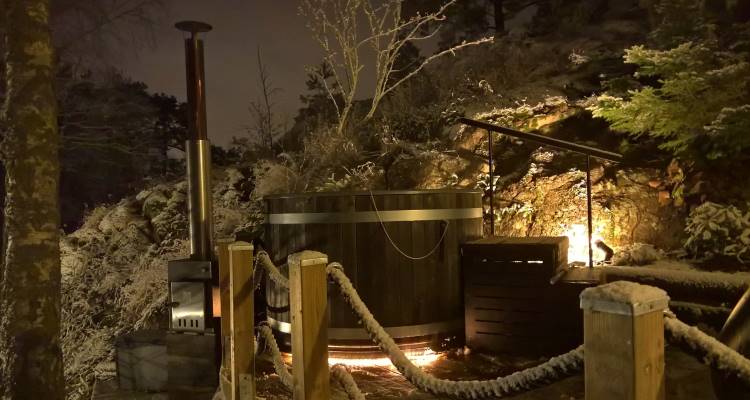 Le plaisir du bain nordique aussi en cas de grand froid. |Kirami