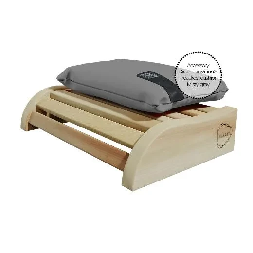 Kirami FinVision® - Appui-tête, avec coussin d’appui-tête accessoire gris