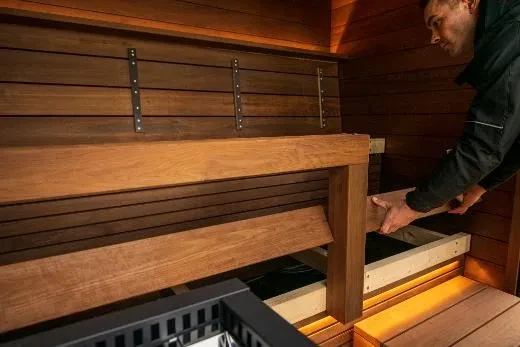 Kirami FinVision® -sauna M Misty  - sauna extérieur moderne.