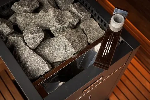 Kirami FinVision® -sauna M Misty, Harvia Virta Combi 10,8 kW - chauffage de sauna électrique