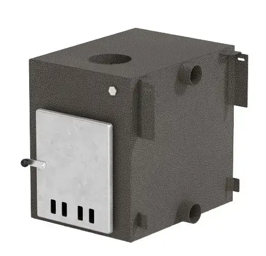 Le poêle externe Macu pour le bain nordique.