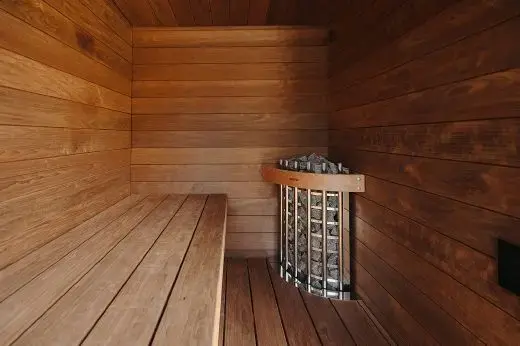 Le sauna dégage une ambiance feutrée | Kirami FinVision® -sauna S Misty