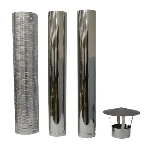 Set des conduits du poêle pour bain nordique.
