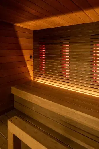 Kirami FinVision® -sauna Nordic misty, Harvia Virta Combi 10,8 kW poêle électrique