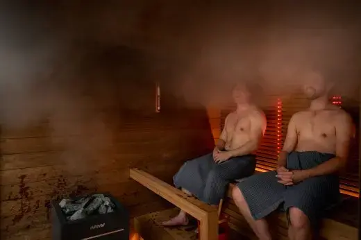 Kirami FinVision® -sauna M Misty, Harvia Virta Combi 10,8 kW - sauna extérieur